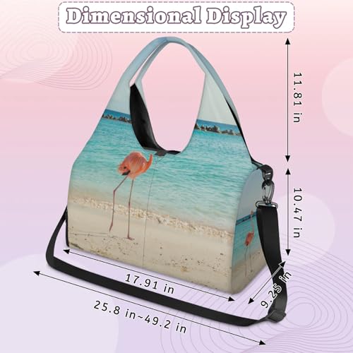 Bolsa de viaje para gimnasio Sea Beach y lona deportiva con zapatero independiente talla L 3