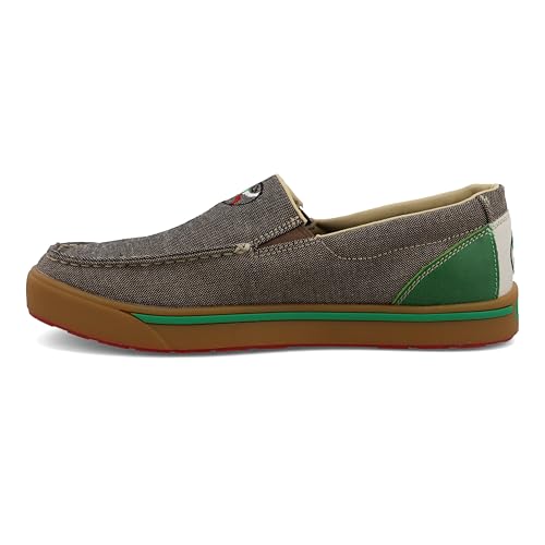 Image of Twisted X Men's Hooey Slip-On Loper, Moc Toe, Eco Dust & Multi, 9 M