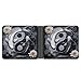 XZDXZD Yin Yang Koi Fish Lotus Water Slim Bifold Wallet for Men Women, Fashion PU Leather Credit Card Holder with Double-Sided Pattern, Portable Money Organizer Purse, 4.6