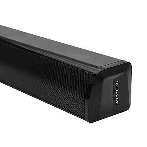 Image of FRONTECH Mark Multimedia Bluetooth Soundbar Speaker with Subwoofer | 4x20W Drives (5 cm) & 40W Subwoofer (13.3 cm) | USB & TF Compatible | HDMI & AUX Input | Wall Mounting | 1 Year Warranty (Black)