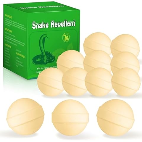 12 Pack Powerful Snake Repellent for Yard, Natural Snake Away Repellent for Indoor Outdoors Lawn Garden Camping, Mouse Repellent, Squirrel Repellent, Rats Repellent Cover