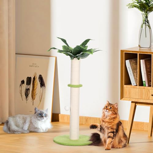 Rascador vertical para gatos con cuerda de sisal miniatura 4