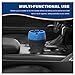 Sun Walker Car Silicone Ashtray, Drop-Proof Anti-Ash Splash Cup Holder Ashtray with Cigarette Holders Slot, Multi-Functional Ash Tray Mini Trash Bin for Vehicle Home Office (Blue)