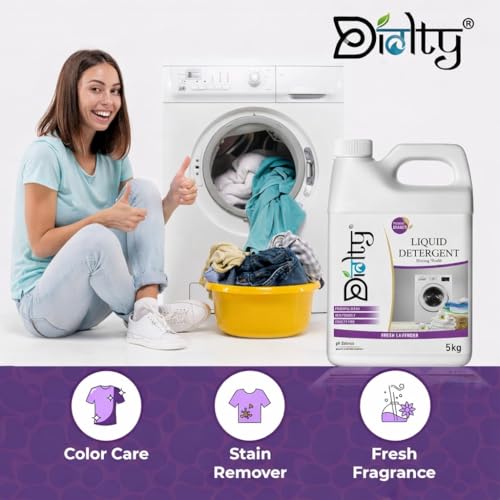 Image of Liquid Detergent 5+1 Liter | Laundry Liquid for Fabric Daily Wash | detergent liquid for Top Load and Front Load Washing Machine | Balanced PH, Non-toxic (Lavender)