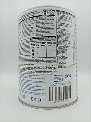 Danalac Premium geavanceerde opvolgmelk voor babymelk op basis van geitenmelkpoeder van de 2e leeftijd voor zuigelingen en baby's van 6 -12 maanden -Formule EU-2020 (800g verpakking van dozen van 1) - Image 3