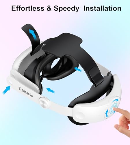 Transnovo Oculus Quest 3 alça de cabeça meta quest 3 acessório Leve Elite headstrap headset PC Reali