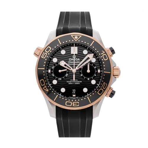 Omega Seamaster Diver 300m Co-Axial Master Chronograph Automatic Chronometer Black Dial Men's Watch 210.22.44.51.01.001