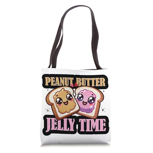 Bolso tote estilo kawaii de mantequilla de maní y jalea 'Best Friend'