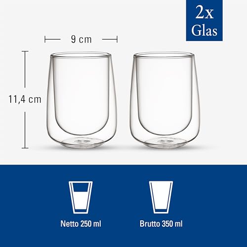 Set de 2 Mugs Latte Macchiato 11.75 oz de Vidrio Borosilicato miniatura 3