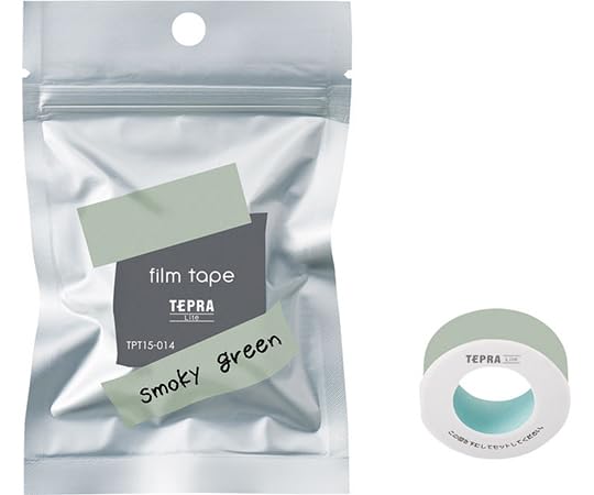 Image of Tepra Lite Film Tape, Tape Width 0.59 inch from KINGJIM (Smoky Green)