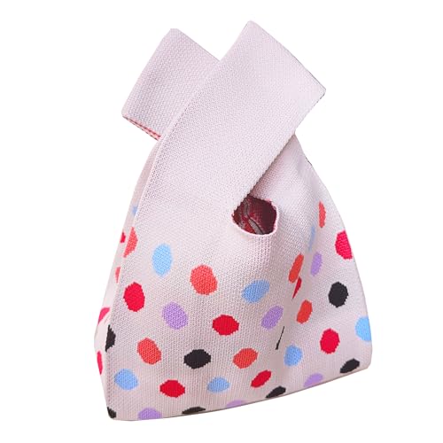 Image of Knot Bag, Mini Knit Tote Bag, Extra Thickened Japanese Knot Bag, Wristlet Handbag - 1 /2 /6 Pack