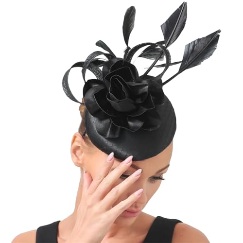 Chapeau fascinator de mariage vintage pour femme et demoiselle d'honneur élégante