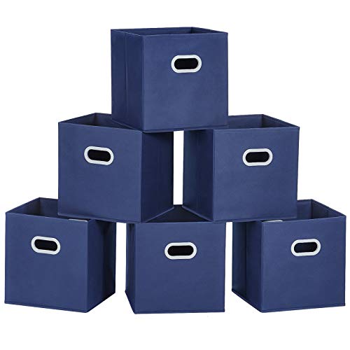 Blue Plastic Storage Bins. MaidMAX Cloth Storage Bins Cubes Baskets