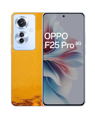 Image of Compatible with Oppo F25 Pro 5G Skin Sticker /Vinyl wrap /Protective Film Mobile Skin Gold Chrome by Candeal Mizhan (only Back)