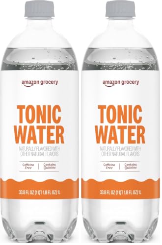 Image of Amazon Grocery, Tonic Water, 33.8 Oz (Pack of 2)