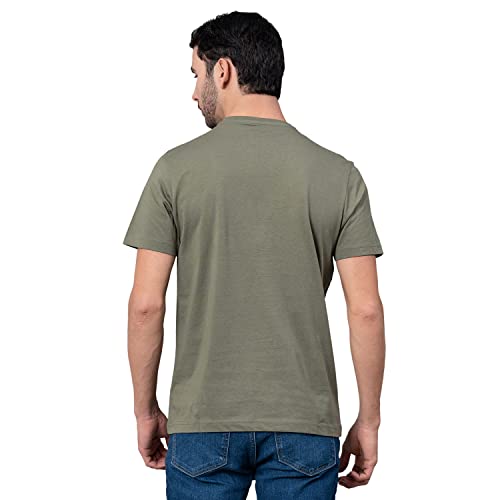 Image of Red Tape Solid Navy Round Neck T-Shirt for Men | Premium Comfort | Versatile Everyday Essential