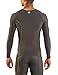 Skins Men's Dynamic Compression Long Sleeve Top, Black, Small