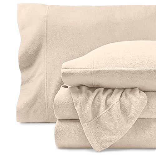 Bare Home Super Soft Fleece Sheet Set - Queen Size - Extra Plush Polar Fleece, No-Pilling Bed Sheets...