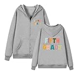 Sudadera Mujer Cremallera Otoño Jogging Sudadera Streetwear Fitness Impreso Leger Sudadera Exterior Blusa Plaid Sudaderas Invierno Pullover(,), gris, L