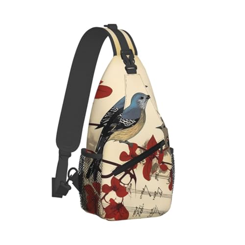 Bolso Sling para Hombre y Mujer Negro miniatura 7
