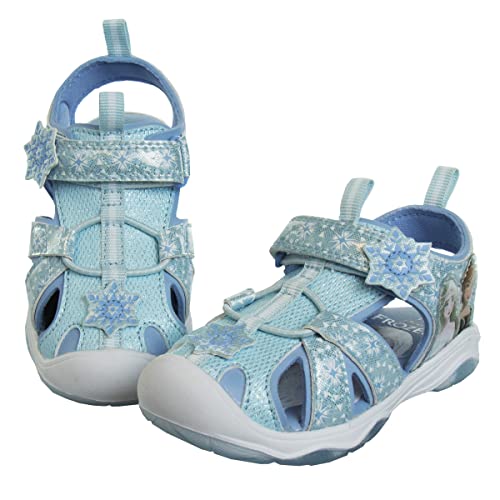 Disney Girls' Shoes - Minnie Mouse Or Frozen Light-Up Closed Toe Sports Sandals (6T-12), Size 10 Toddler, Three White Lights #TOP1