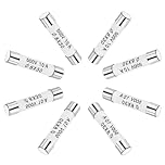sourcing map Ceramic Cartridge Fuses 10A 500V 6x30mm Ceramic Fuses Fast Blow Replacement for Amplifier Energy Saving Lamp Ballast 8pcs