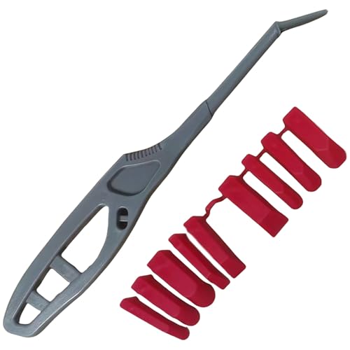 Kit de calfeutrage 10 pièces avec outil de finition en silicone 9 en 1, grattoirs multi-angles, 3 tailles de têtes et tête rouge