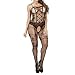 Produktbild MAYOGO Strapsstrümpfe & Strumpfhalter Große Größen Schwarz MIT Naht,Transparent Netz Versuchung Erotik Dessous mit Sling Set