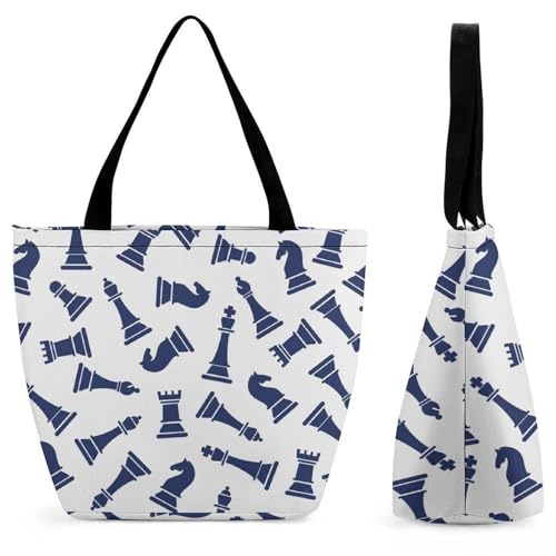 Sac à bandoulière échecs bleus pour femme idéal pour le voyage