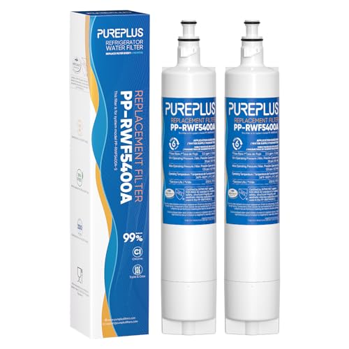 Image of PUREPLUS 47200 Refrigerator Water Filter Replacement for Fisher & Paykel 847200, Fisher & Paykel Refrigerator Model Number Beginning with E442, RF610, RF522, E402, RF201, RF402, RF201, RF402, 2PACK