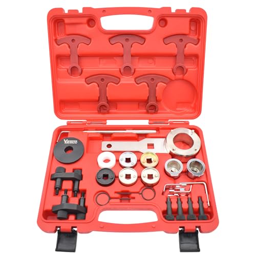 Yuesstloo EA888 Camshaft Crankshaft Engine Timing Tool Kit, Compatible with Audi VW VAG 2006-2018 1.8 2.0 TSI TFSI Engine, T10354 T10355 T40271 T10352 T10368 T40196 T40191 T40267 T40266 T40011, 27Pcs
