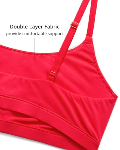 Image of INLYRIC Women's Inbarely Bralettes Cami Bras No Underwire Wireless Seamless Unlined Comfort Sports Bra