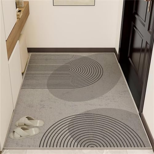Tapis de salon d'entrée intérieure antidérapant et lavable