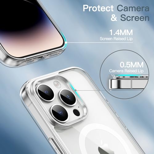 Image of JETech Magnetic Case for iPhone 14 Pro Max, Clear