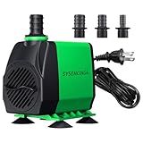 40W Fountain Submersible Water Pump, 1000GPH Adjustable...