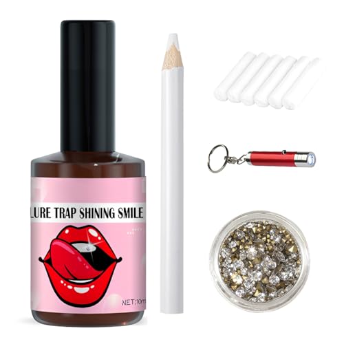 YUPZAR 1 Satz DIY Tooth gem kit DIY Mit Kleber zahnsteine selber kleben set, für Reflektierende Zahnverzierungs-Dekoration