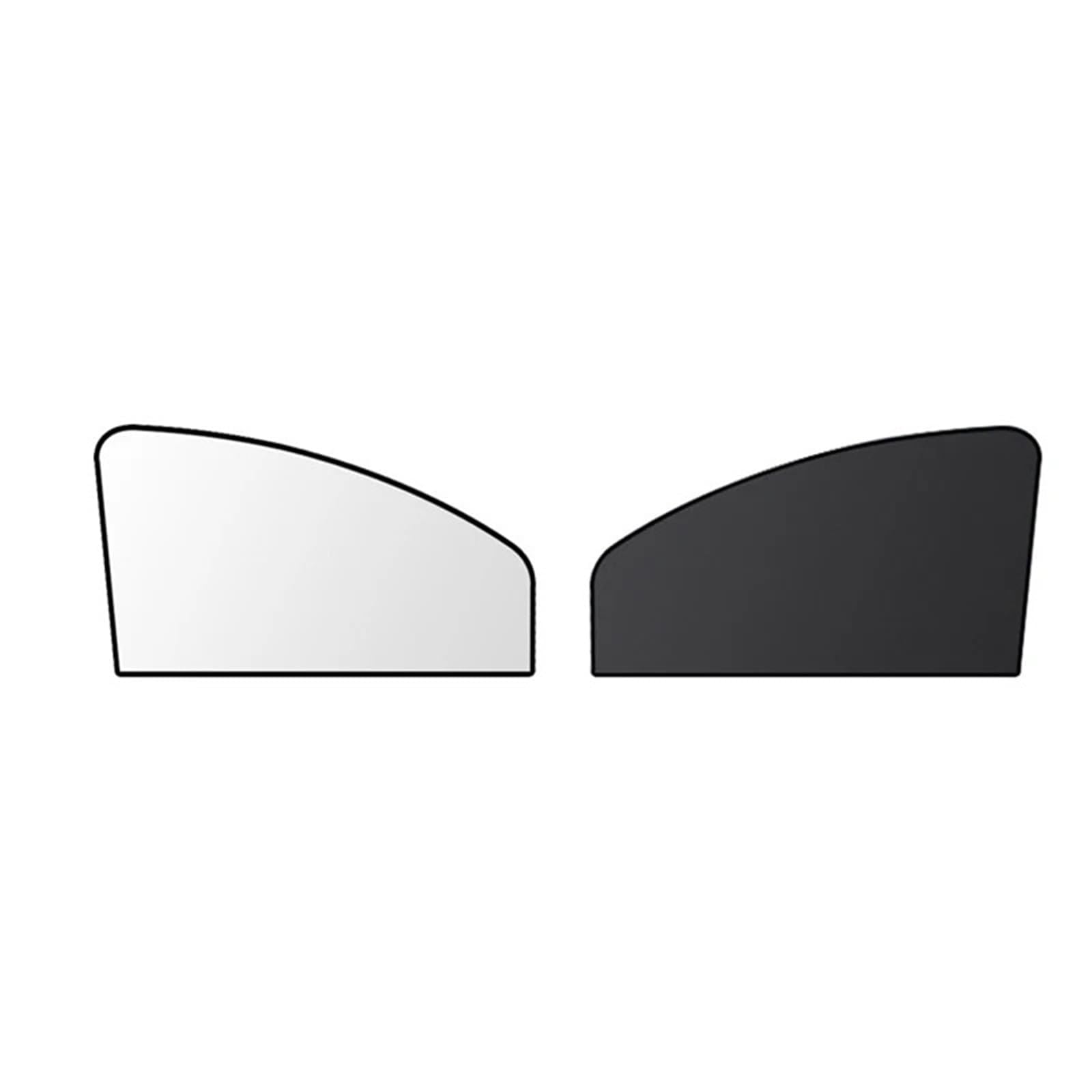 UWQXJJICP Magnetic Car Window Sun Shade for Mini Hatch/Convertible R50 R56 F55 F56 R52 R53 R57 F57/Cooper, Double Layer Titanium Silver Car Window Blinds, UV Protection Side Window Cover,B