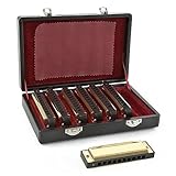 tonal setting Il comprend des harmonicas dans les tonalités suivantes : A Bb C D E F G