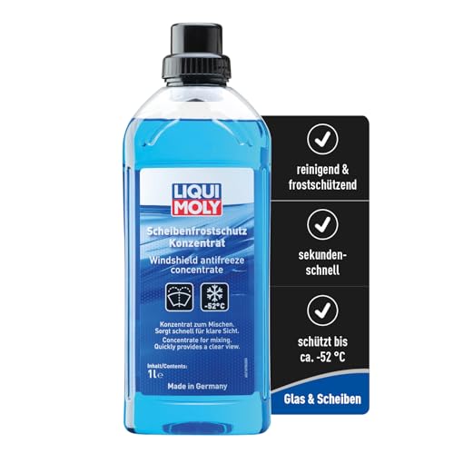 LIQUI MOLY Scheibenfrostschutz Konzentrat 1L I Reinigendes Frostschutz Konzentrat für sekundenschnelle klare Sicht I Temperaturen bis ca. -52 °C I LED- bzw. Xenon-Scheinwerfer geeignet Art.-Nr. 21678