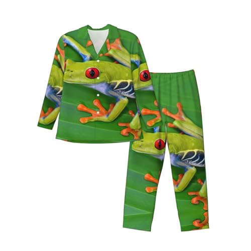 Pyjama grenouille homme en coton doux avec poches latérales confortables