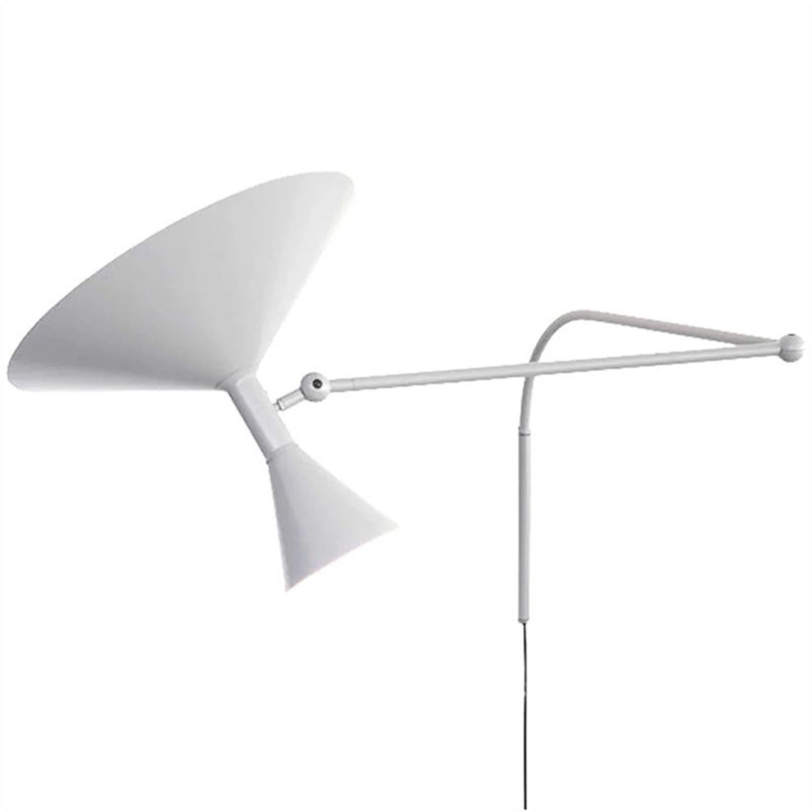 AKBIK Modern Long Rod Rocker Arm Wall Lights Adjustable Switch Wall Lamp Reading Bedroom Bedside Light ，wall sconce