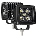 YCHOW-TECH LED Cubes, 2PCS 3Inch 100W Spot Beam CREE LED Light Pods LED Light Bar Square Offroad Fog/Driving Lights LED Pods Waterproof LED Work Lights Ditch Lights Backup Light for Trucks ATV UTV