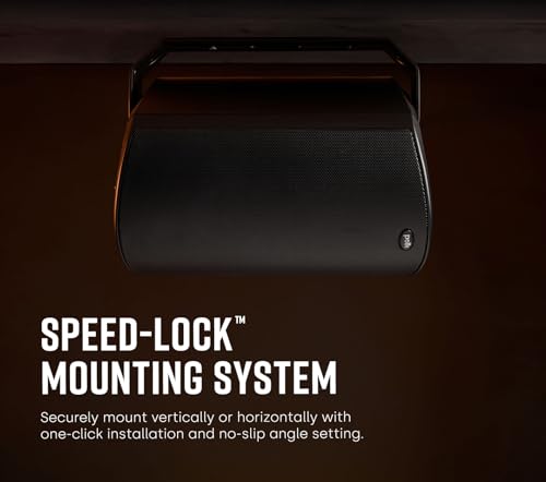 Image of Polk Audio Atrium 6 All-Weather Outdoor Speakers with Bass Reflex Enclosure (Pair, Black), Broad Sound Coverage, Speed-Lock Mounting System (Pack of 4)
