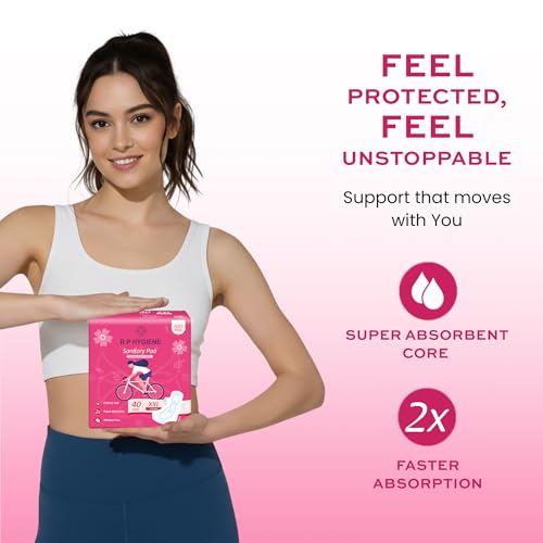 Image of Velora Soft Feel & Rash Free XXL 80 Pads, Sanitary Pads for Women and Girls, Quick Absorption, Heavy Flow Champion, Skin Friendly Trifold Sanitary Napkins (40 Pads Each -320MM)