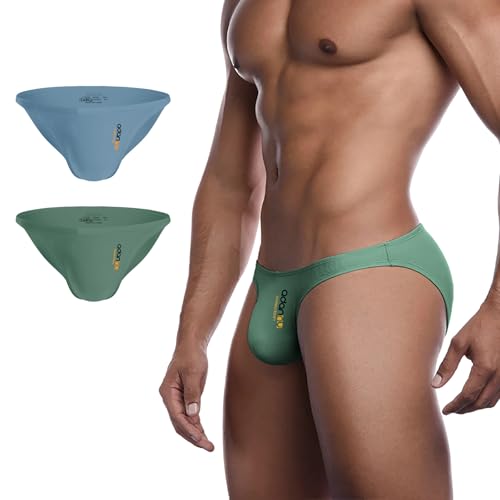 Men's Briefs Underwear Low Rise Bikini Tagless Panties Breathable Convex Underpants