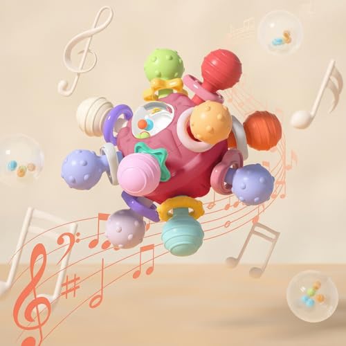 StarAndDaisy Teether Teething Toys for Baby 6-12 Months, Soft Silicone BPA Free