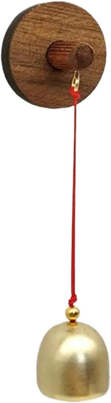 Bell for Door Opening 3 Pcs Shop Doorbells for Door Opening Wood Wind Chime Retro Self Adhesive Pendant for Decoration