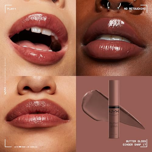 Nyx Professional Makeup Butter Lip Gloss, Sheer Finish - Ginger Snap, 8ml - Image 3