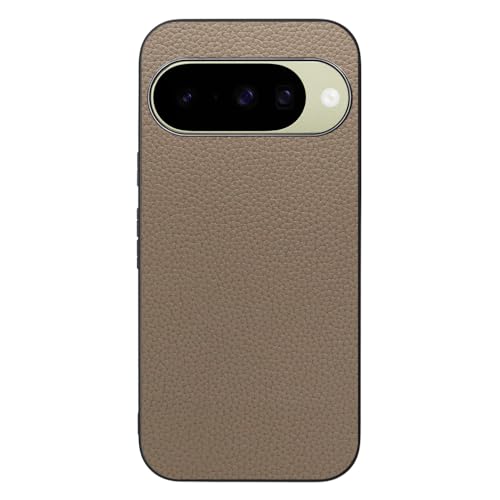 LOOF LUXURY-SHELL �{�v ���U�[ �X�}�z�P�[�X for Google Pixel 10 / 10 Pro �p �P�[�X �J�o�[ �X�g���b�v�z�[�� �V���v�� �ϏՌ� ���^ �y�� leather [�O���[�W��]