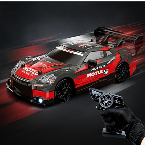 Image of Remote Control Super GT Drift Car 1:24 Scale for Kids | High Speed 4WD 2.4GHz Racing Car | LED Lights, Drifting & Racing Tires Sport Toy Vehicle for Adult Boys (Color As Per Stock)
